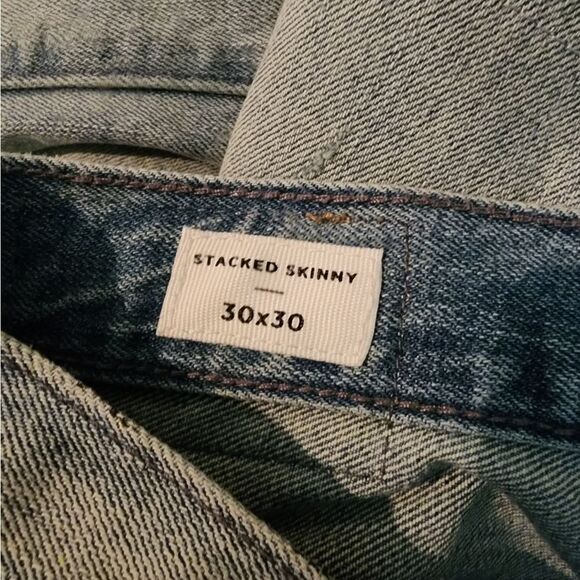 PacSun Light Stitch & Repair Stacked Skinny Jeans - Picture 13 of 16